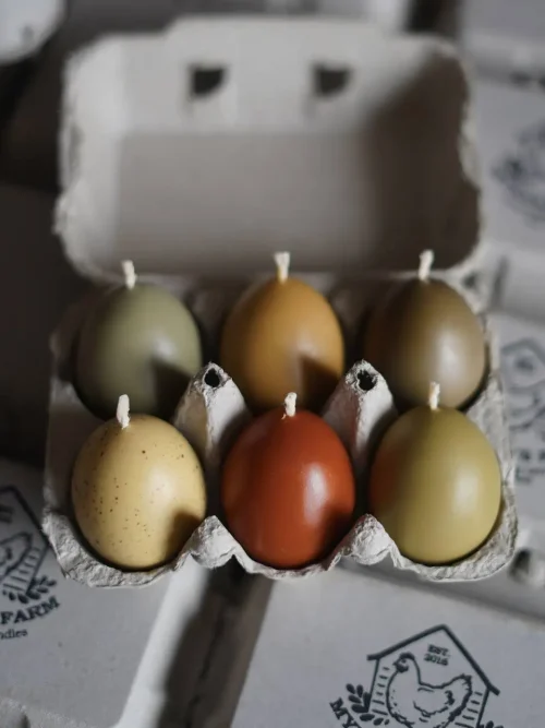 Набір свічок "Яйця" кольорові